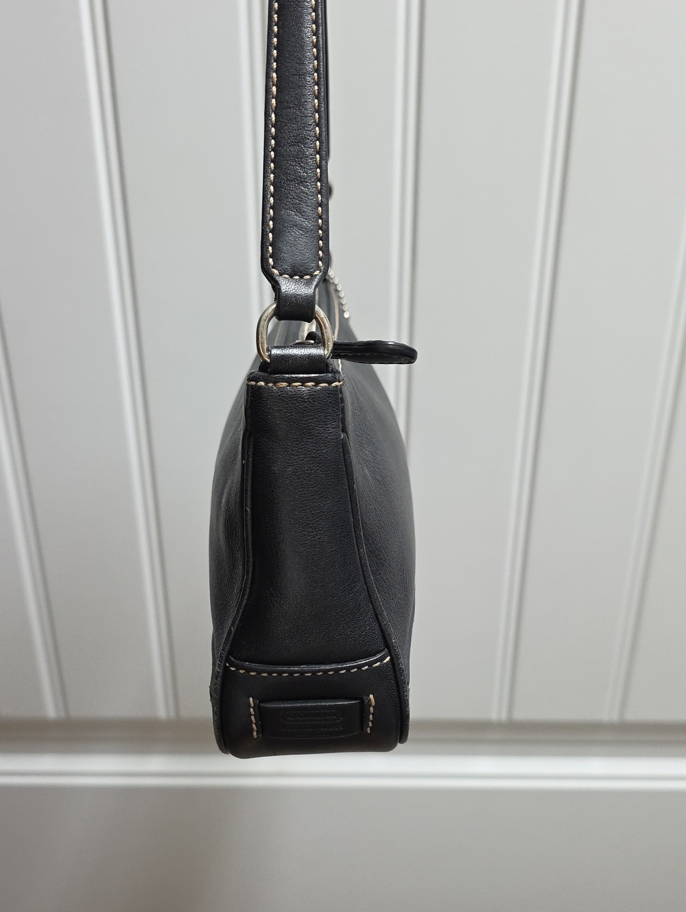 Coach Hamptons Vintage 7785 Black Leather Mini Shoulder Bag - Picture 6 of 7